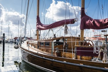 Sailing ships In the marina.