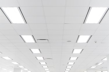 White office ceiling