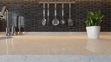 black ceramic modern kitchen design background