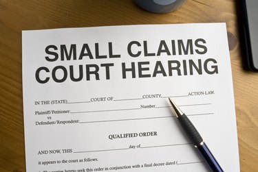 Small Claims Court Hearing Document