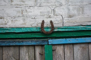 Have a horseshoe hanging around your barn? Is it up or down