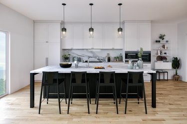 Black and White Kitchen