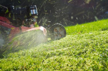 Close-Up Of Lawn Mower