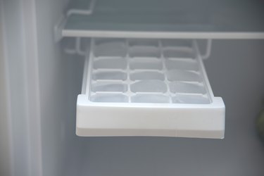 Ice Cube Tray In Freezer