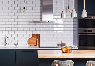 Modern interior. Spacious  kitchen