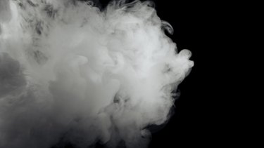 Abstract white smoke