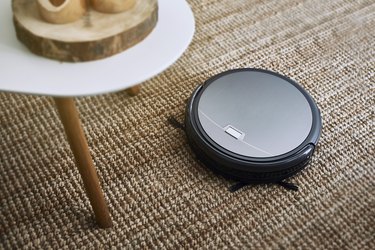 robotic vacuum cleaner on the floor