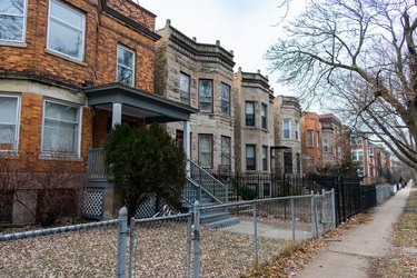 Row of Houses in Uptown Chicago