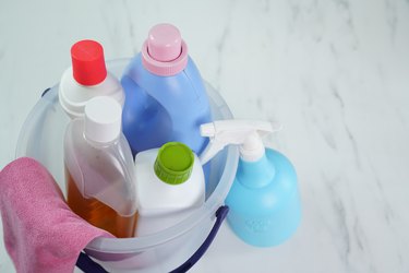 House cleaning supplies
