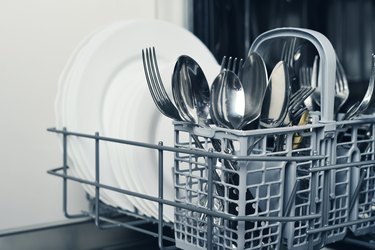 Silverware handles down in dishwasher