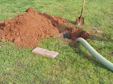 Open Septic Tank In Yard While Bring Pumped Out