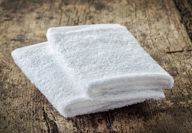 white spa towels