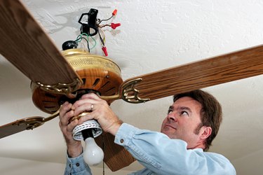 Replace worn-out ceiling fan reverse switches. It's rare for these switches to break, but occasionally a switch will allow the fan to rotate in only one direction.