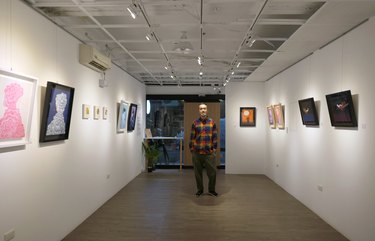 Artist Martin Hsu in Taiwan at Taipei's CC Gallery