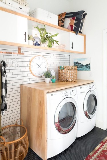 Small Laundry Room Storage Ideas - drying rack solutions