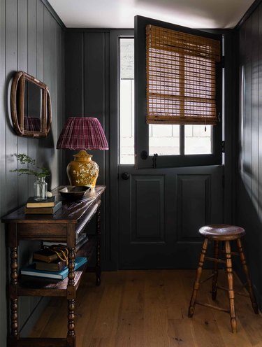 farmhouse hallway lighting in entryway