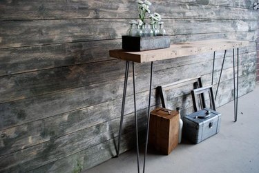 Console Tables for Small Spaces reclaimed wood