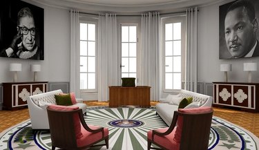 contemporary oval office designs
