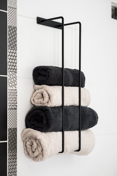 bathroom towel racks