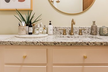 Repaint Your Bathroom Vanity Without Any Mess Tutorial | Hunker