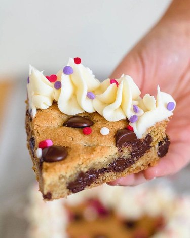 Lifestyle of a Foodie Heart Valentine’s Day Cookie Cake