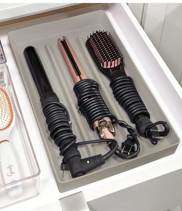 silicone drawer hair styling tool organizer