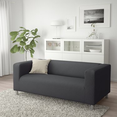 gray loveseats for small spaces from IKEA