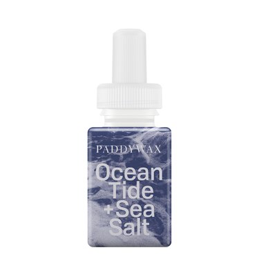 waves essential oil bottle with white text