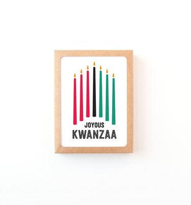 joyous kwanzaa greeting card