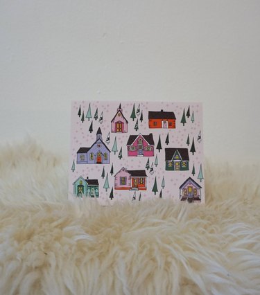 houses greeting card