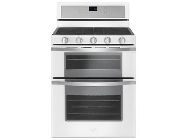 white flat top electric stove