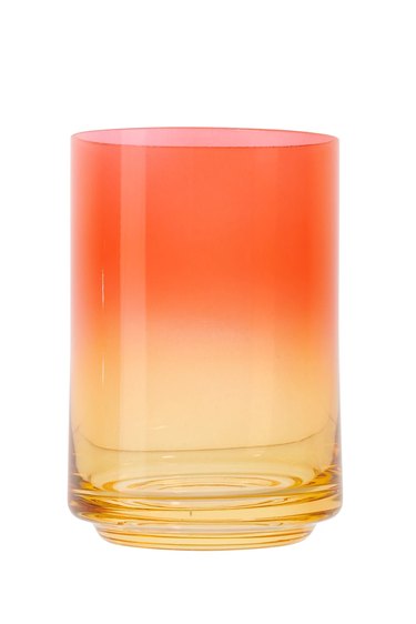 orange to yellow fade glass
