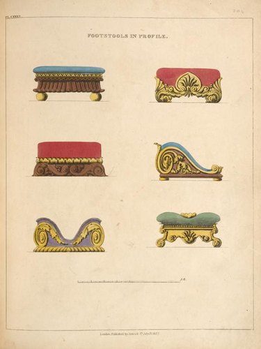 illustration of footstools