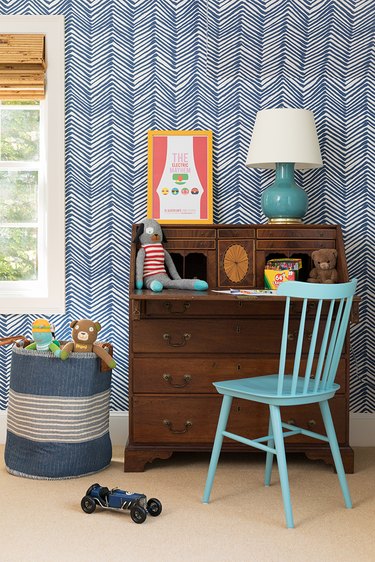 Stuffed Animal Storage in Kid room design with stuffed animal storage by Harding and Company Design