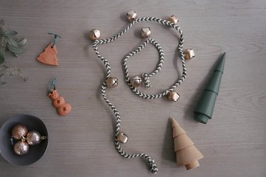 DIY sleigh bell garland