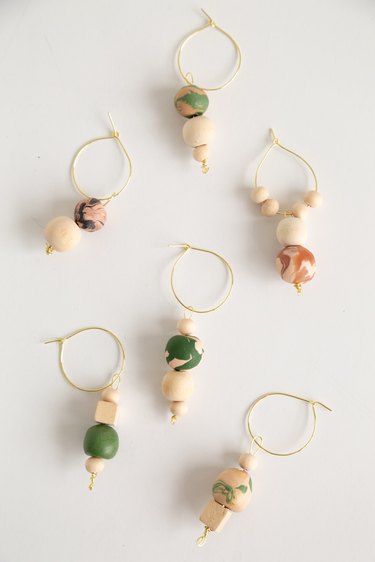 DIY Clay Bead Wine Charms