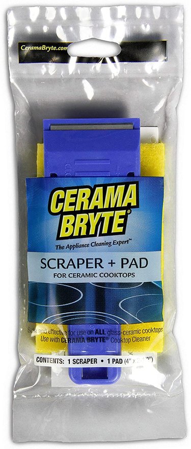 Cerama Bryte Scraper & Pad Combo Cooktop Tool Ceramic Stovetop Cleaners