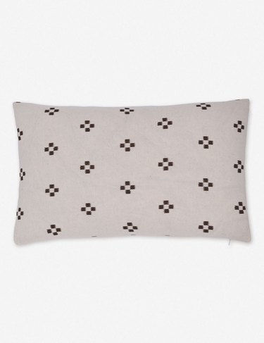 patterned lumbar pillow