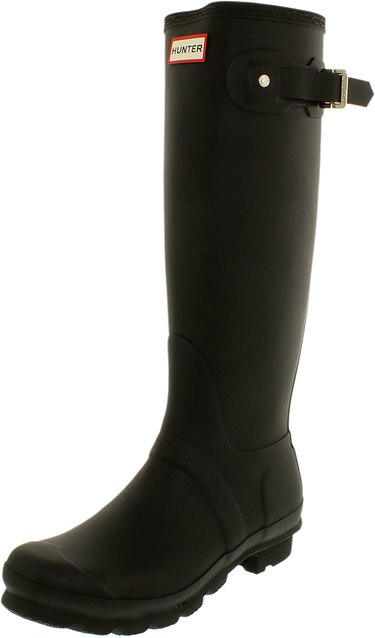 tall black Hunter rain boot