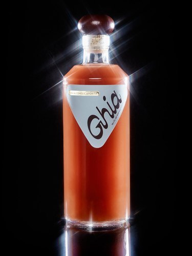 Ghia Non-Alcoholic Apéritif in front of black background