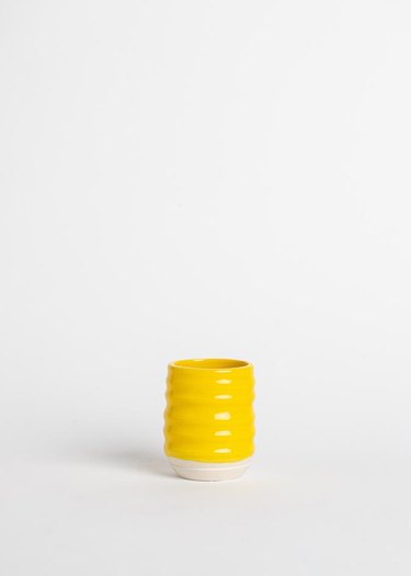 yellow wavy tumbler