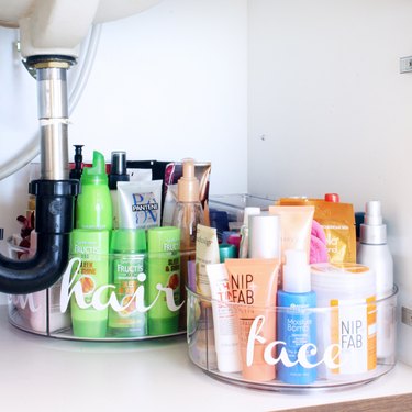 IHeart Organizing: Doubling up on Under the Sink Storage Space