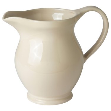 off-white pitcher