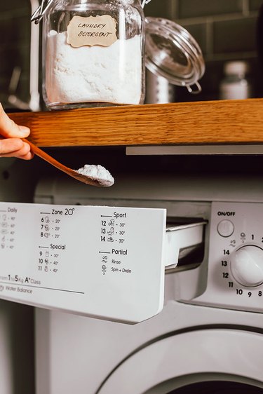 Use 1 tablespoon of laundry detergent per load