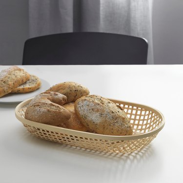 bread basket with bread