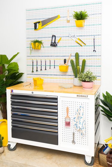 craft room organization ideas with tool box