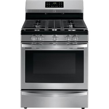 Kenmore stove 74455 5 cu. ft. Gas Range with Convection in Fingerprint Resistant Stainless Steel, $989.99