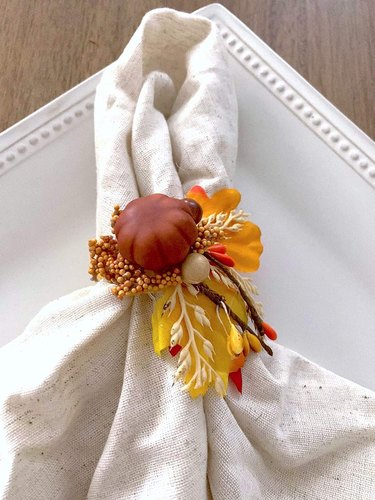The Gift Bakestry Baby Handmade Pumpkin Decorated Napkin Rings