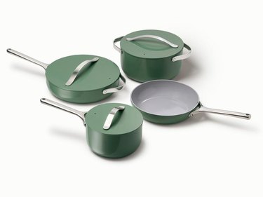 green caraway cookware set