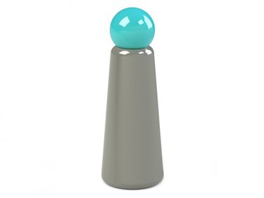 Lund London Contemporary Stainless Steel Bottle in grey and teal